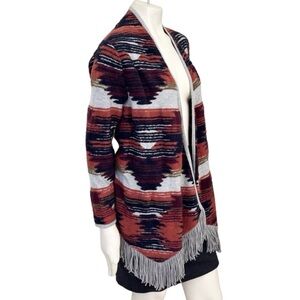 Lucky Brand Southwestern Fringe Cardigan
